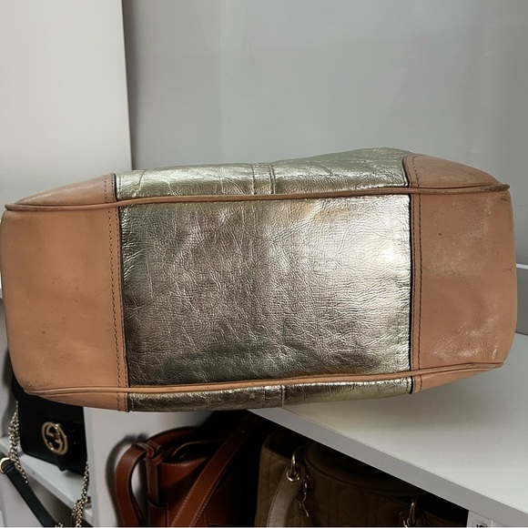 COACH Metallic XL Metro Gallery Tote Laptop SWork Shoulder Bag 26141 - Picture 9 of 9